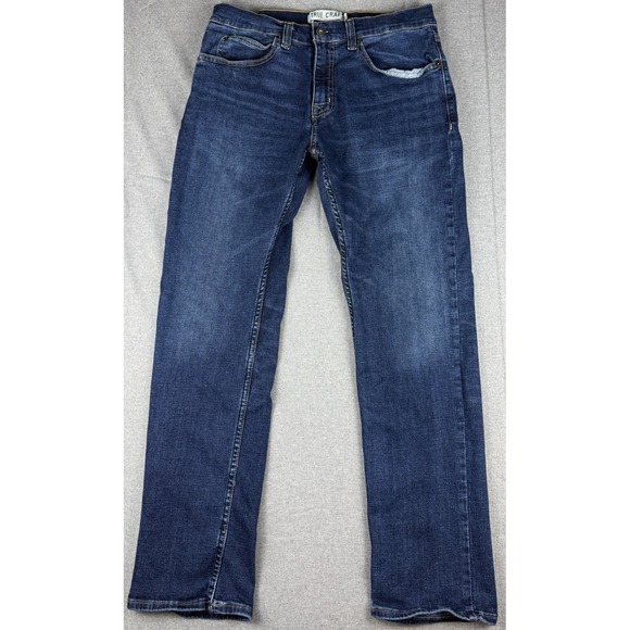 True Craft Other - True Craft Athletico Jeans Mens 30x30 Dark Wash Straight Stretch Denim